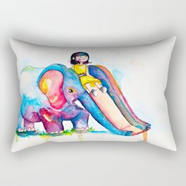 Elephant Slide Rectangular Pillow
