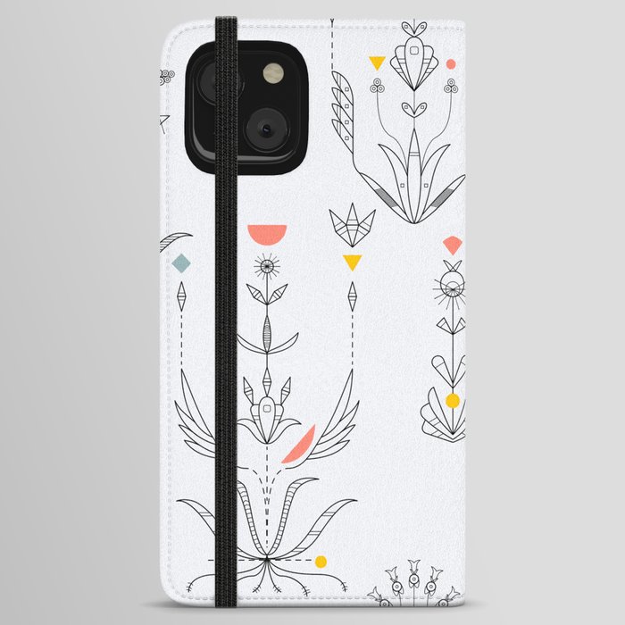 Midcentury Modern - Dakota Floral 1 iPhone Wallet Case