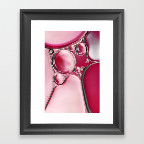 Powder Pink to Passion Pink Framed Art Print