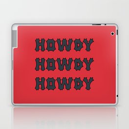 Gothic Cowgirl, Red and Black Laptop Skin