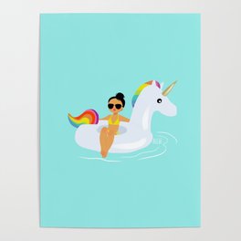 Unicorn float Poster