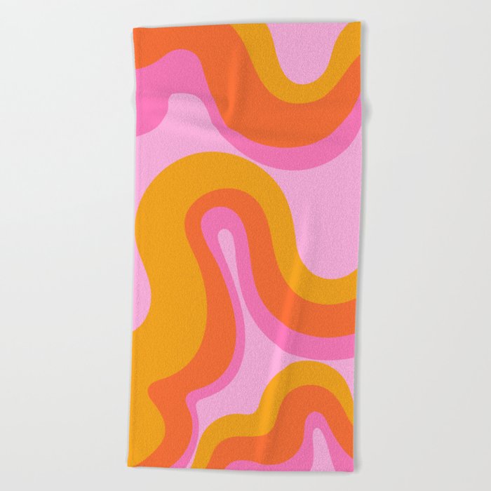 Groovy Swirl - Sunset Beach Towel