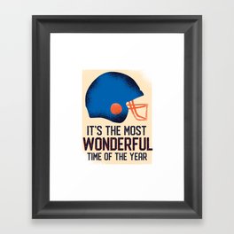 American football Framed Art Print