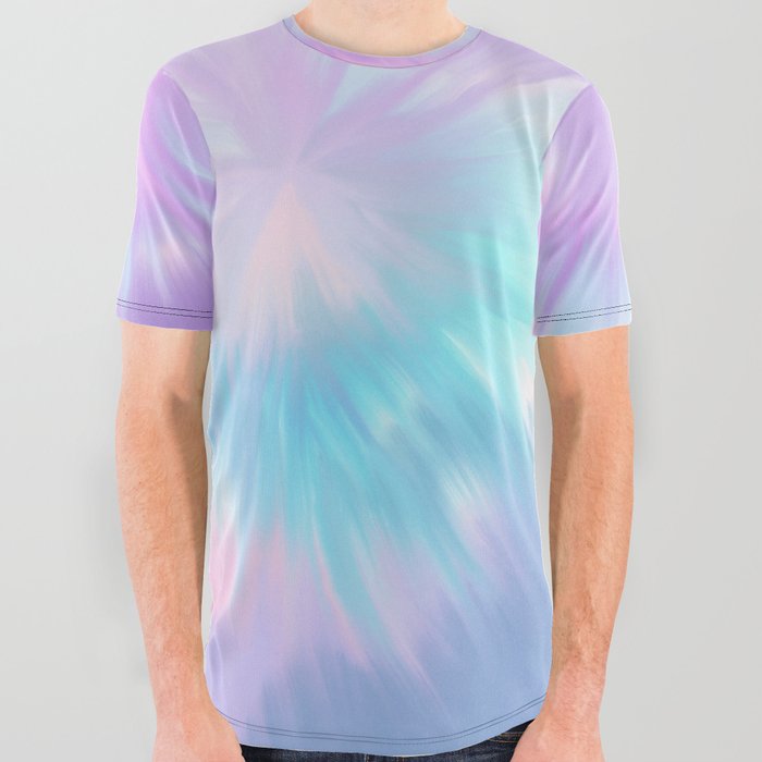 Pastel Tie Dye Summer Glam #2 #decor #art #society6 All Over Graphic Tee