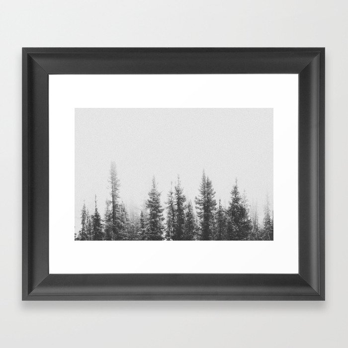 PINE TREES Framed Art Print