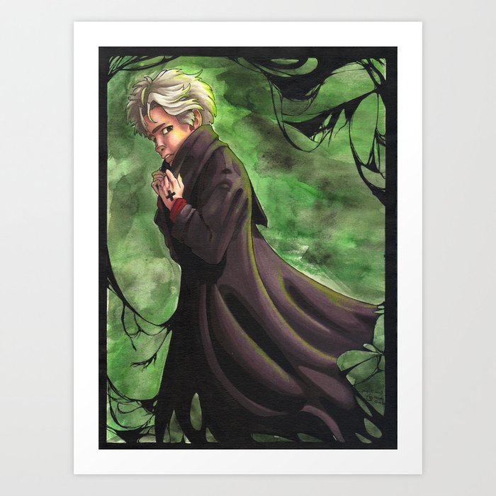 The Kid With the Grey Hair Art Print