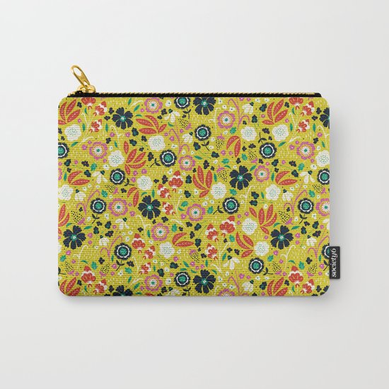 Flourishing Florals Carry-All Pouch