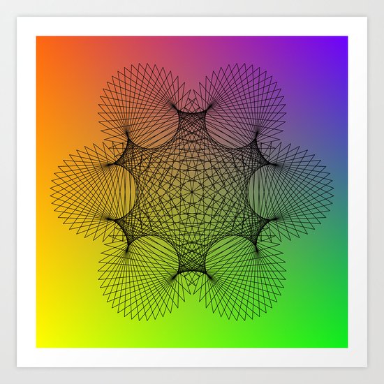 Spirograph Art Print