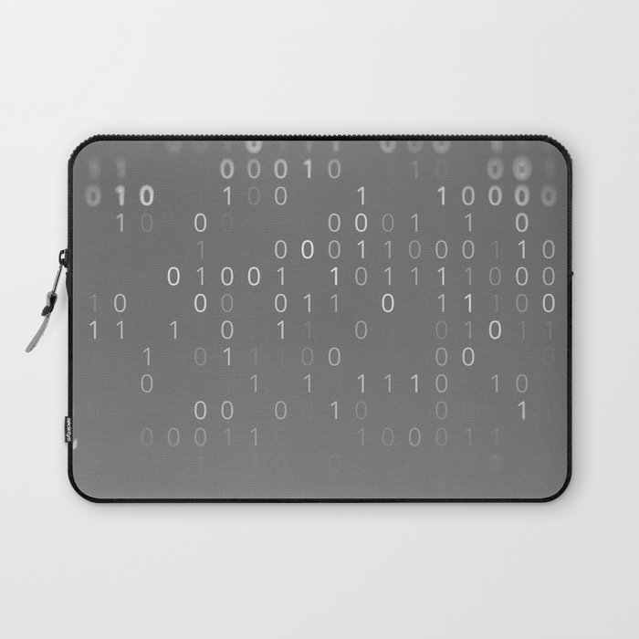 Background from set of binary code Laptop Sleeve