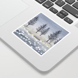 Winter on the Lake Sticker