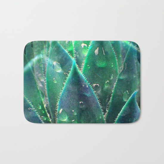 Abstract H&C Leaves - Seamless Bath Mat