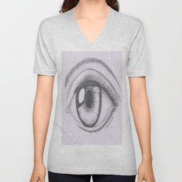 Keep your eyes open and see.... V Neck T Shirt