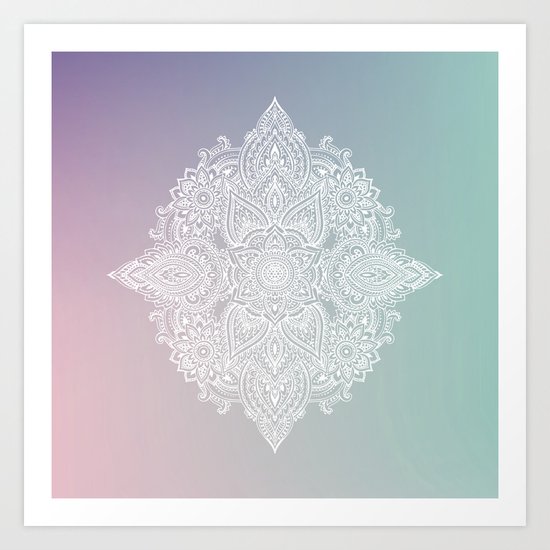 Mehndi Tattoo Ancient India Art Print