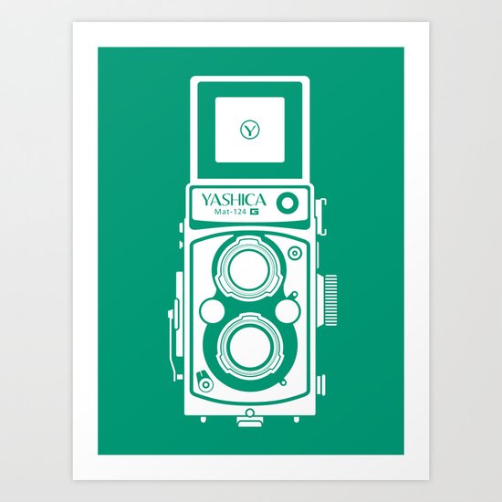 Yashica Mat 124G Camera Emerald Art Print