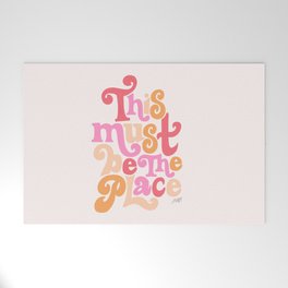 This Must Be the Place (Pink Palette) Welcome Mat