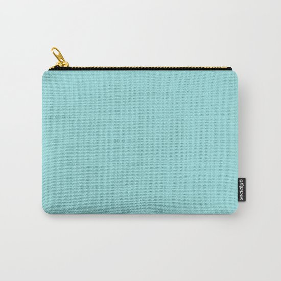 Aqua Shell (Blue) Color Carry-All Pouch