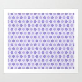 Purple Polka Dot Art Print