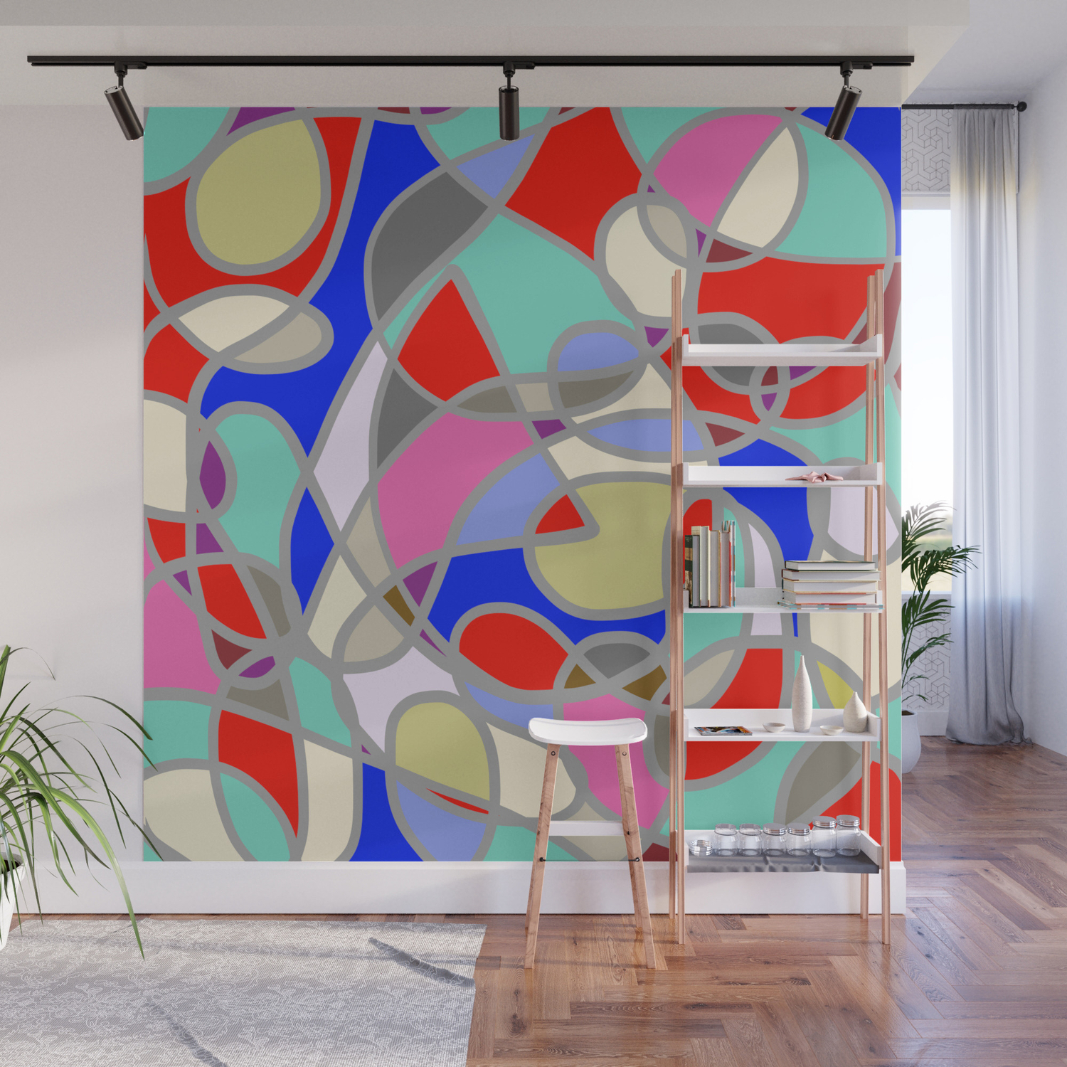 Stain Glass Abstract Meditation Painting 1 Wall Mural By Torr