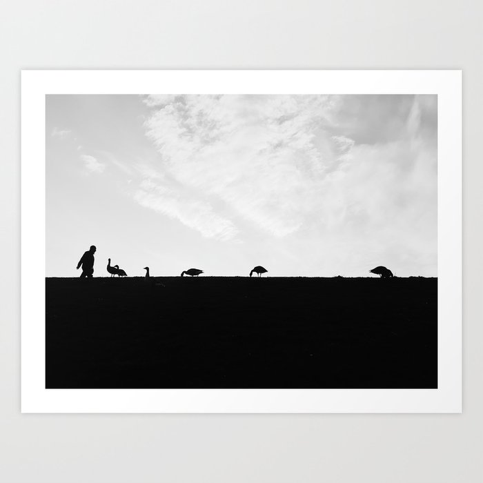 Black and White Art Print