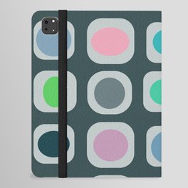 Mid Century Modern Colorful Buttons 4 iPad Folio Case