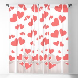 Sending All My Love To You Valentines Day Anniversary Gift- White  Blackout Curtain