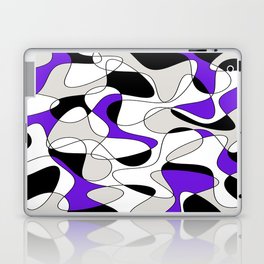 Abstract pattern - purple and gray. Laptop Skin