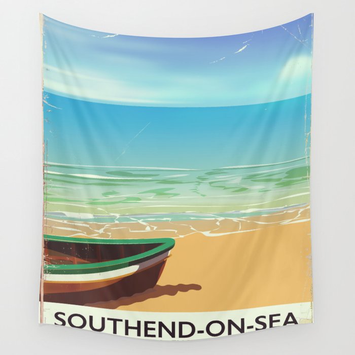 Southend-on-Sea Vintage travel poster Wall Tapestry
