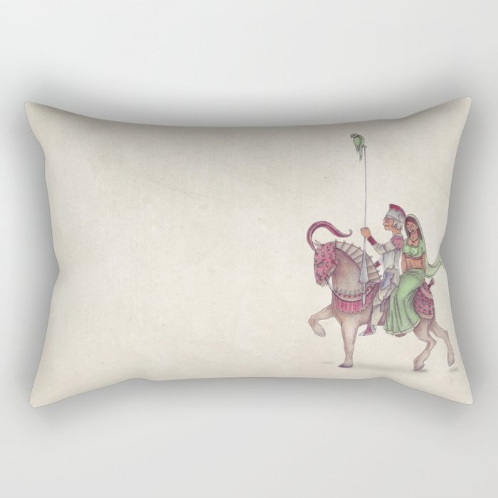 Indian Knight Rectangular Pillow