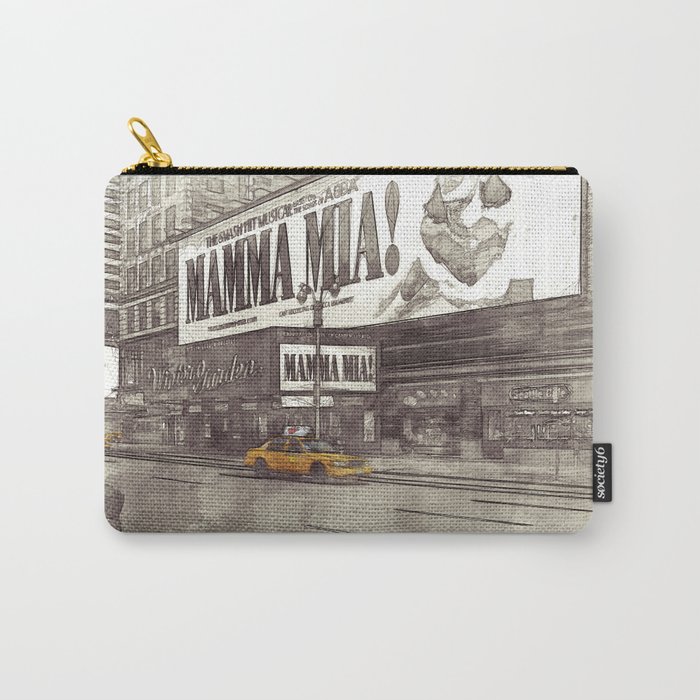 NYC Yellow Cabs Musical - SKETCH Carry-All Pouch