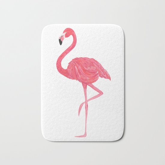 Flamingo fuchsia flap Bath Mat