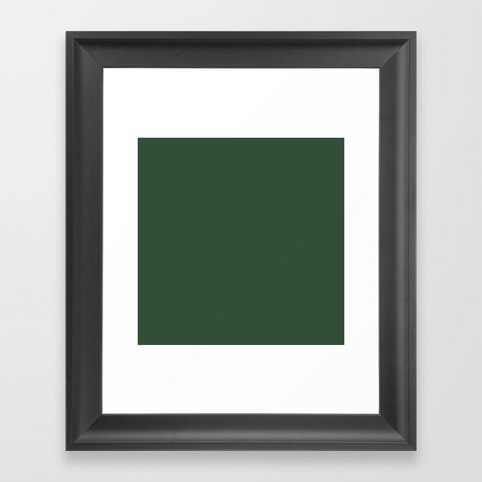 Dark Vintage Green: Just perfect Color for Wedding Framed Art Print