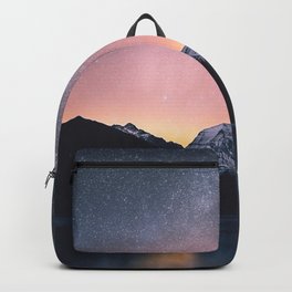 Milky Way Stars Mountain Landscape Backpack