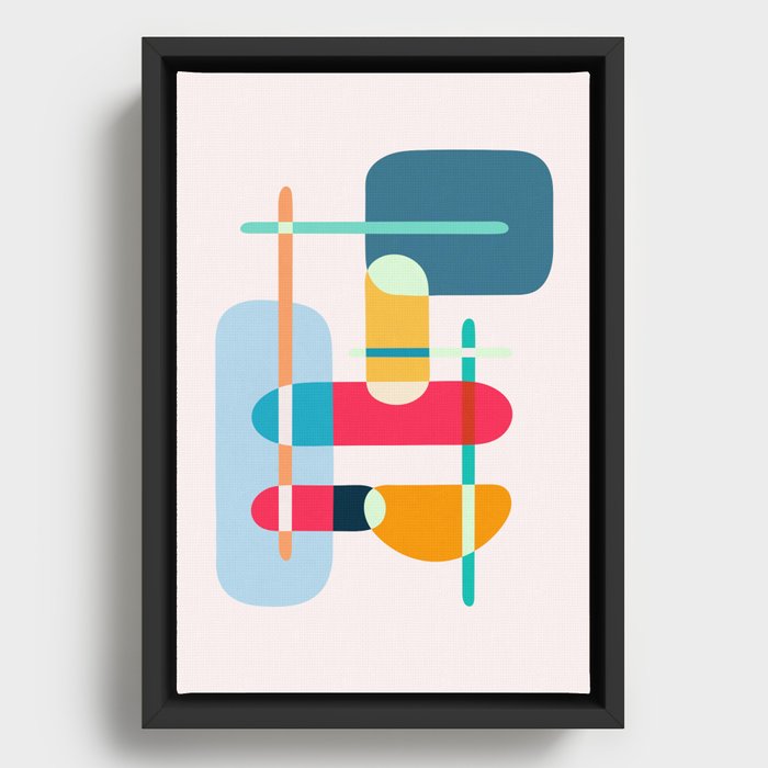 Minimalist Abstract Shapes XII Framed Canvas