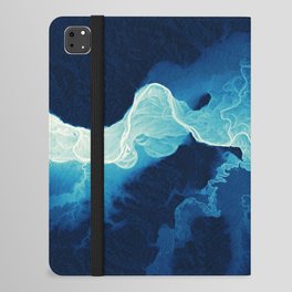 Willamette Channels 10-year Anniversary—Midnight Blue with subtle shaded relief iPad Folio Case