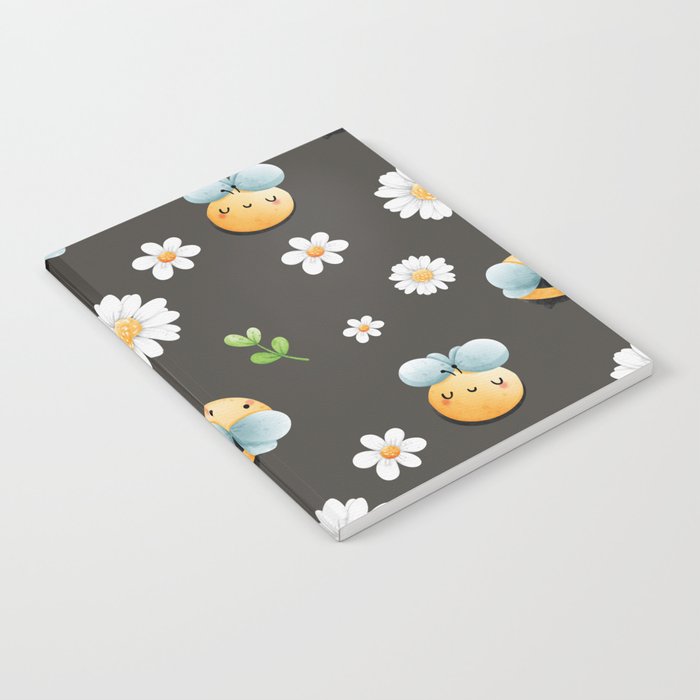 Buzzy Bees In Black Notebook