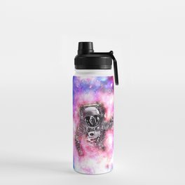 Astronaut in space x Galaxy Colorful Water Bottle