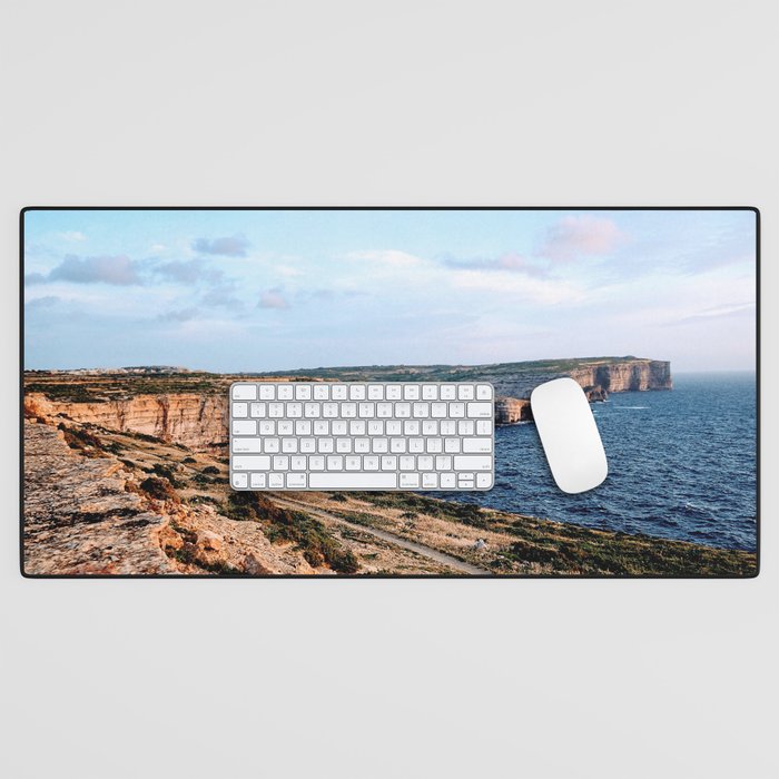 Mediterranean Coastline Desk Mat