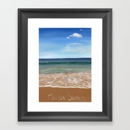 Avalon Beach Framed Art Print