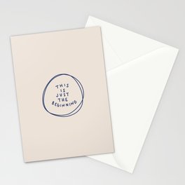 This is Just the Beginning - Navy Stationery Cards