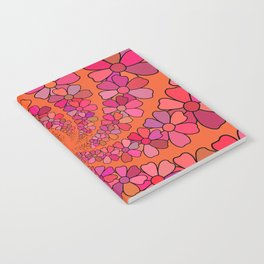 Live today in pink/orange Notebook