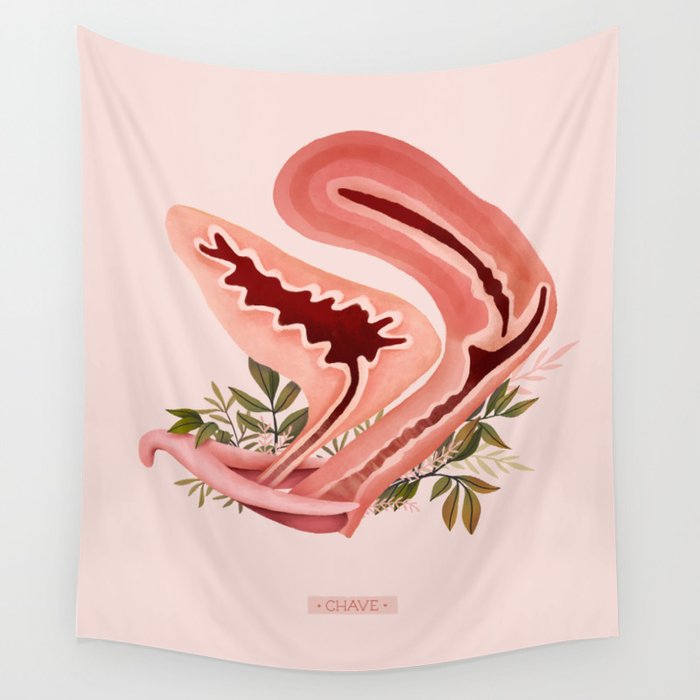Chave (Clitoris) Wall Tapestry
