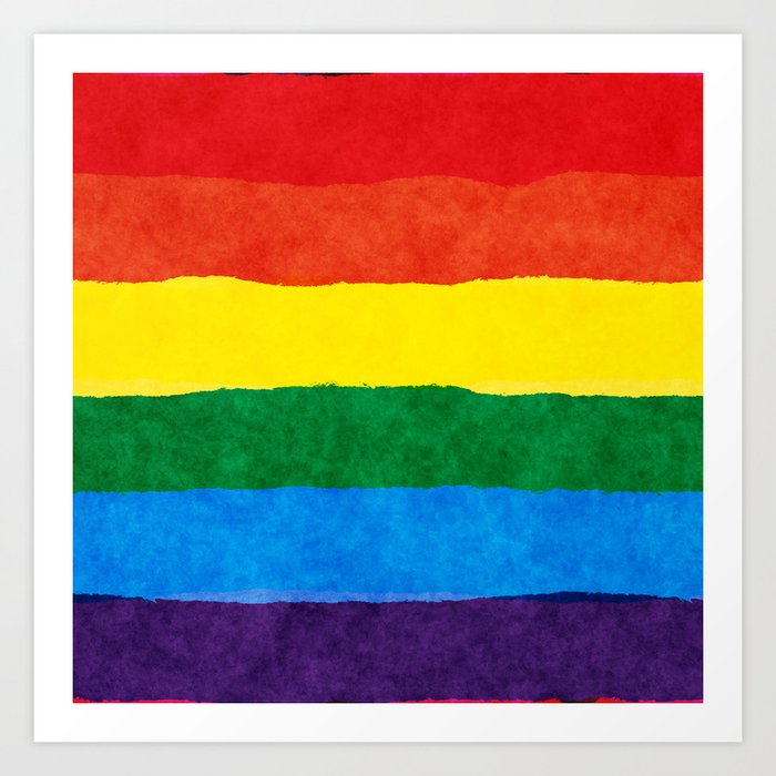 Pride Rainbow Art Print by Idle Amusement | Society6