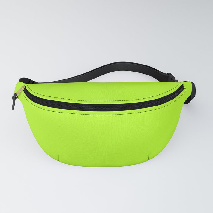 Solid Bright Green Yellow Neon Color Fanny Pack