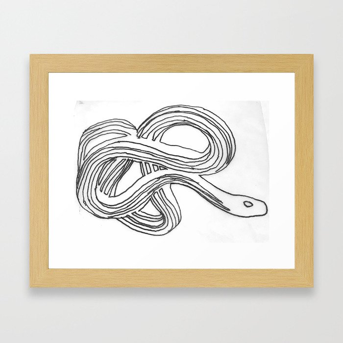 the other snake Framed Art Print