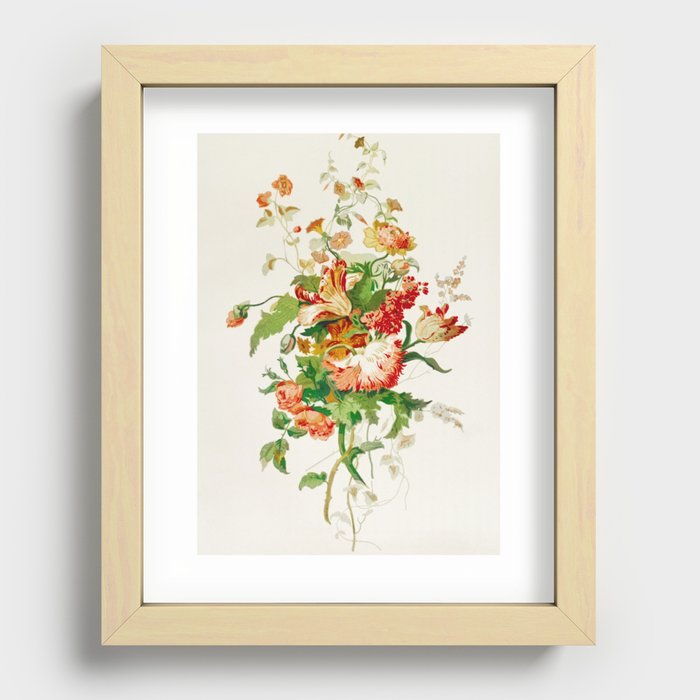Vintage Floral 10 Recessed Framed Print