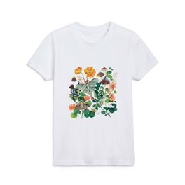 Floral Luna Moth Kids T Shirt