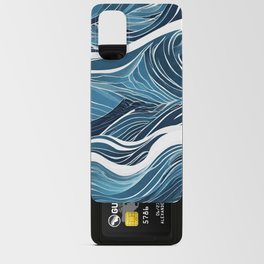 Abstract Texture Blue Ocean Wave Android Card Case