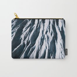 Arctic Glacial Pattern from above - Landscape Photography Carry-All Pouch
