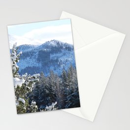 Scottish Highlands Cairngorm Mountains Winter Scene Stationery Card