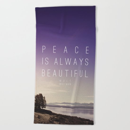 Peace Beach Towel